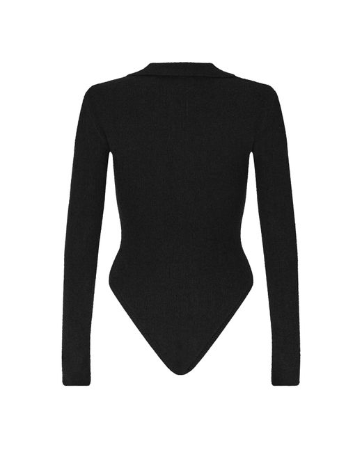 Nanushka Black Jonelle Bodysuit