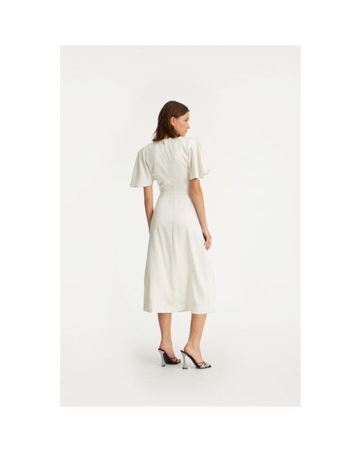 ROTATE BIRGER CHRISTENSEN White Dress With Slits