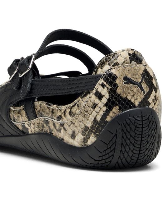 PUMA Black Speedcat Ballet Snake Ballet Pumps