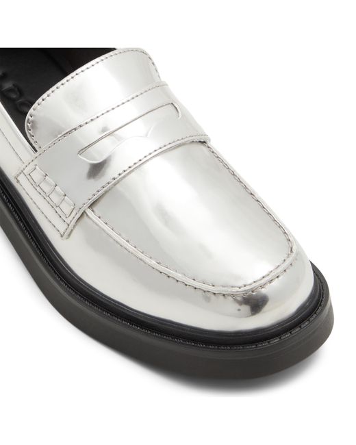 ALDO Metallic Verima Slip-On Flat Loafers