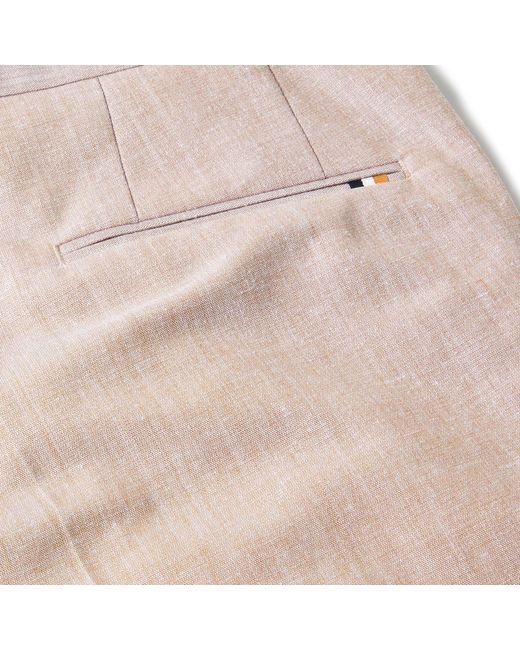 Boss Natural H-Genius-242 Straight Leg Trousers for men