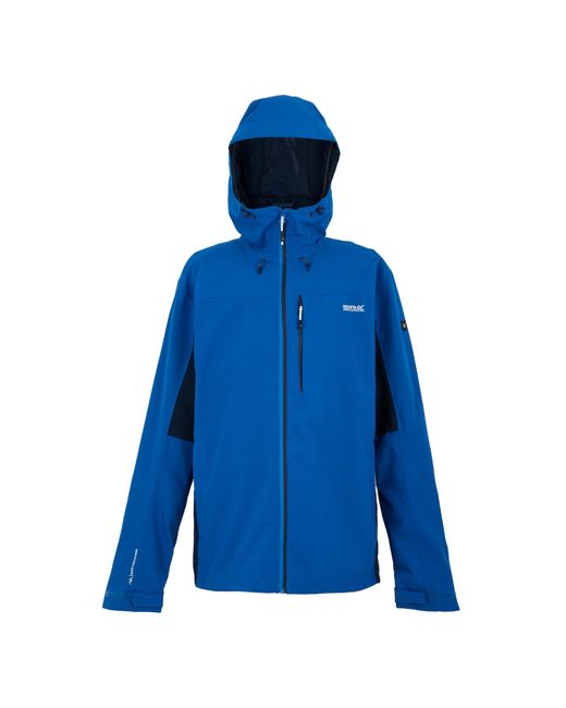 Regatta Blue Birchdale Ii Isotex 15000 Breathable Long Sleeve Waterproof Jacket for men