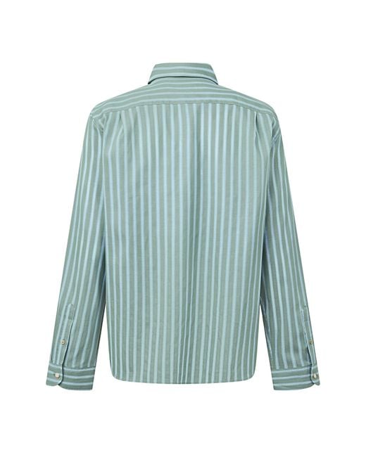 Paul Smith Blue Ps Stripe Ls Shirt Sn64 for men