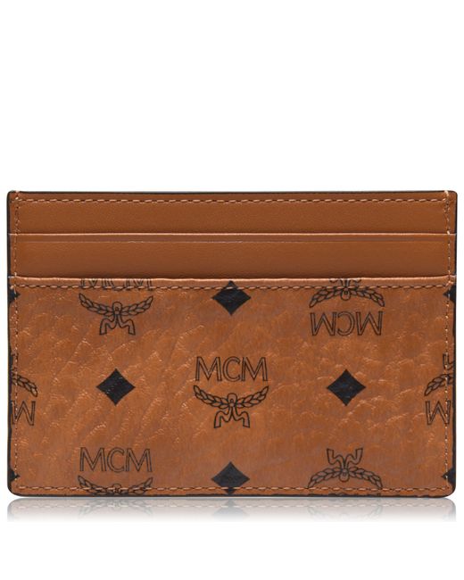 MCM Brown Visetos Card Holder