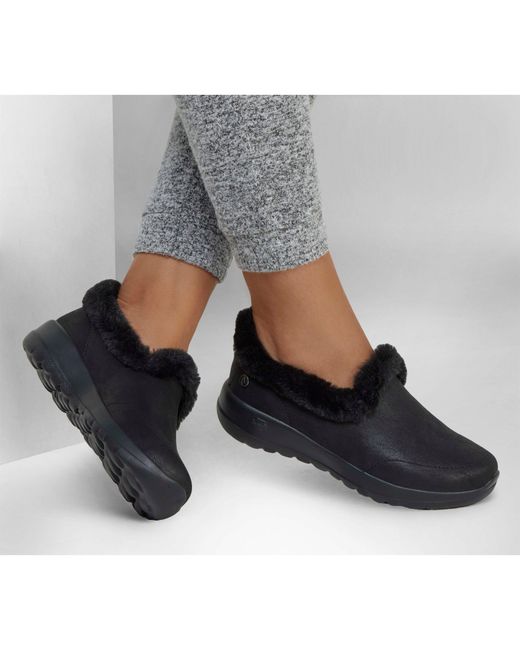 Skechers Black Slip On Trainers