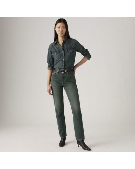 Levi's Green 501 Straight-F