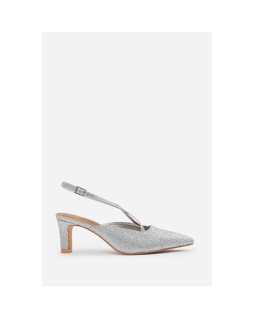 Where's That From White Block Court Shoes