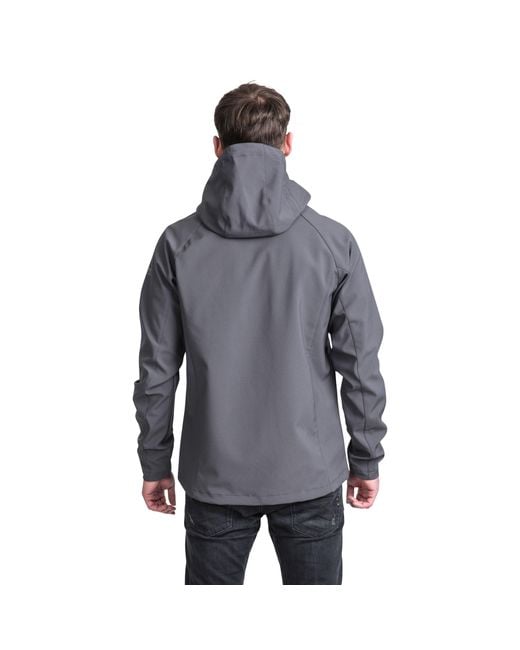 Trespass Gray Nider Softshell Tailored Fit Softshell Jacket for men