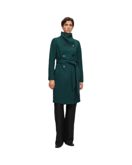 Boss Green Structured Designer Overcoat
