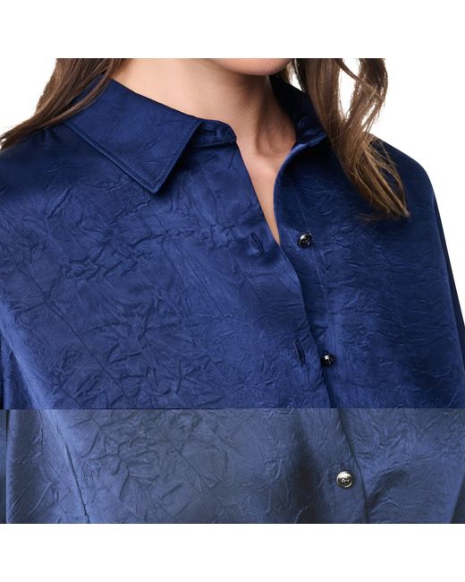 DKNY Blue Twist Crease T Ld64