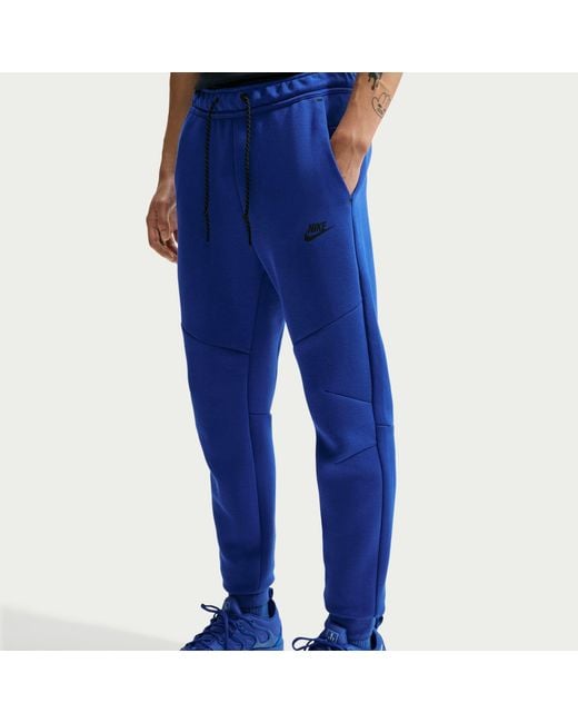 Nike Blue Tech Fleece Joggers for men
