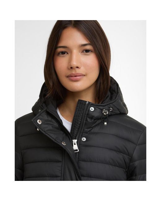 Barbour Black Longline Jada Puffer Jacket