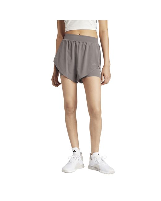 Adidas Gray Performance Gym Shorts