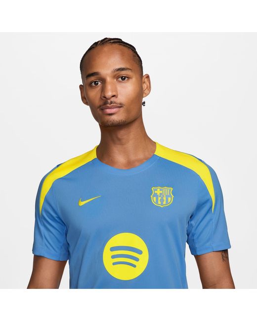 Nike Blue Barcelona Licensed Short Sleeve T-Shirt for men