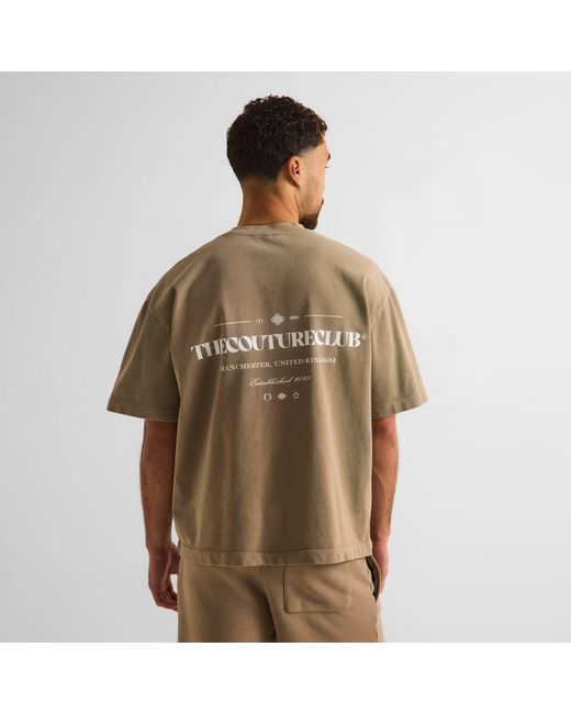 The Couture Club Natural Oversized T-Shirt for men