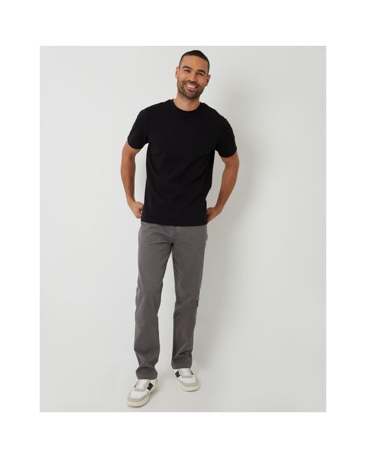Threadbare Black Regular Fit Roseburn T-Shirt for men