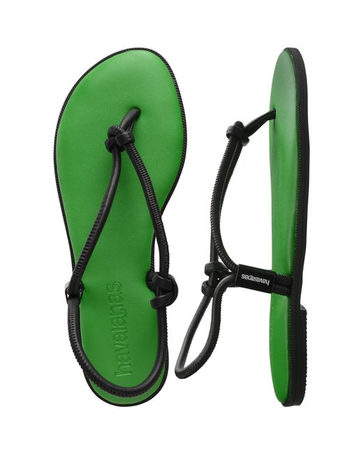 Havaianas Green Una Sandal Flip Flops