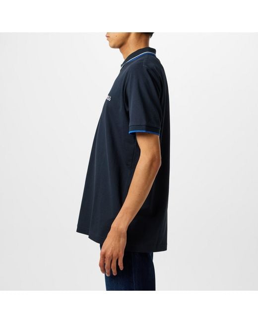 Boss Blue Paddy Pro Premium Cotton Polo Shirt for men