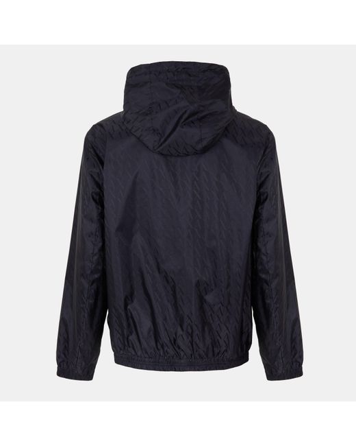 ARMANI EXCHANGE Blue Water-Resistant Rain Anorak for men
