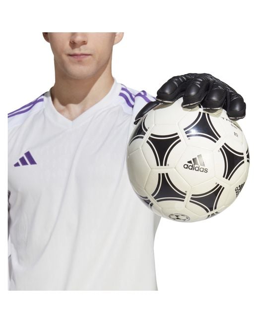 Adidas Black Predator Match Fingersave Goalkeeper Gloves Adults