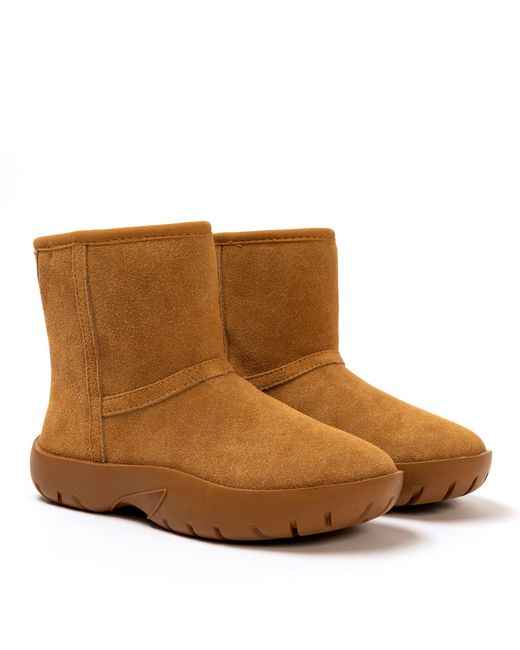 Golddigga Brown Snug Classic Slip On Ankle Boots
