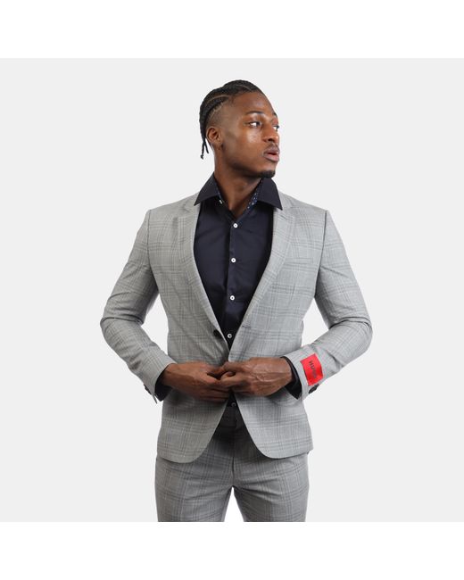 HUGO Gray Arti Hestenx Suit for men