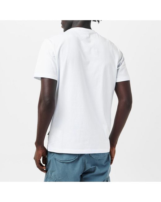 Napapijri White Salis Short Sleeve T-Shirt for men