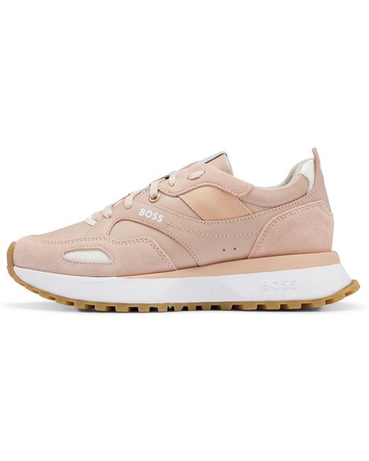 Boss Pink Jonah Runners Low-Top Trainers