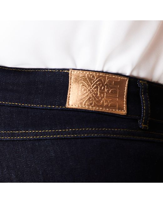 Biba Blue Kiri Slim Straight Jeans
