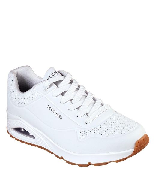 Skechers White Uno Stand On Air Trainers for men