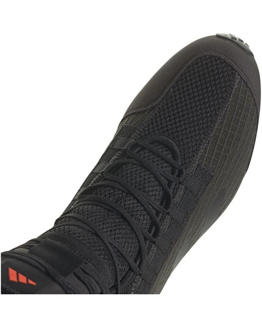 Adidas Black Speedex 23 Mid Cut Boxing Boots for men