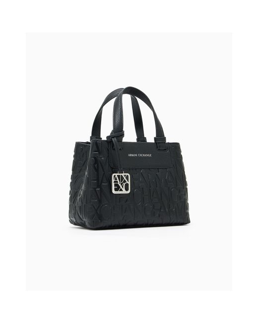 ARMANI EXCHANGE Black Shopping Bag