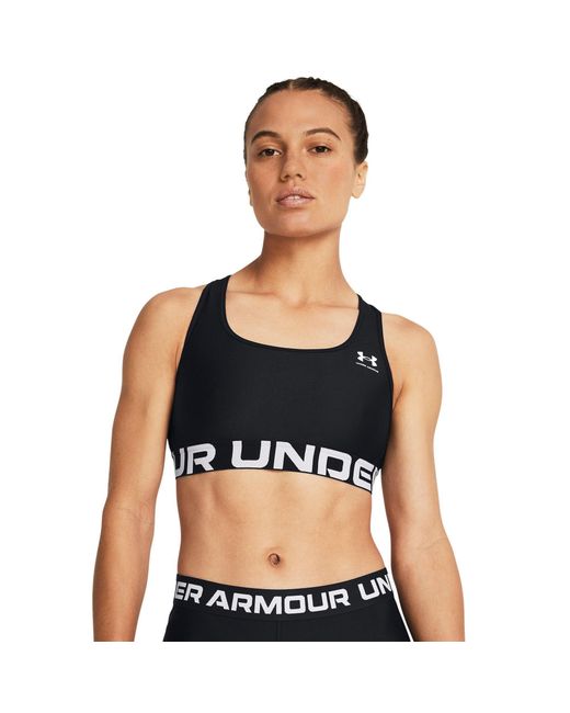Under Armour Black Heatgear Authentics Medium Support Sports Bra