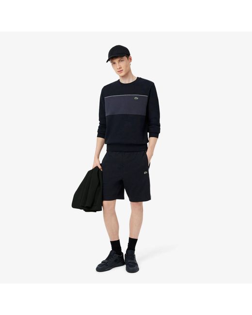 Lacoste Black Fleece Jogger Shorts for men