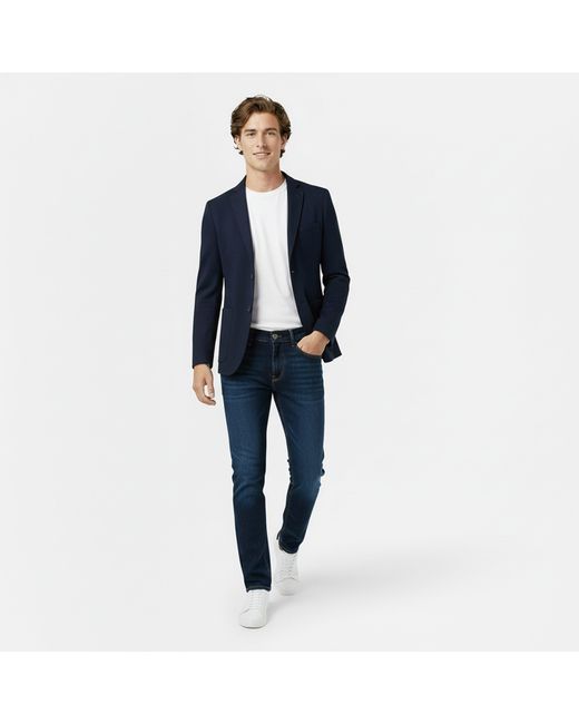Jack Wills Blue Jersey Long Sleeve Blazer for men