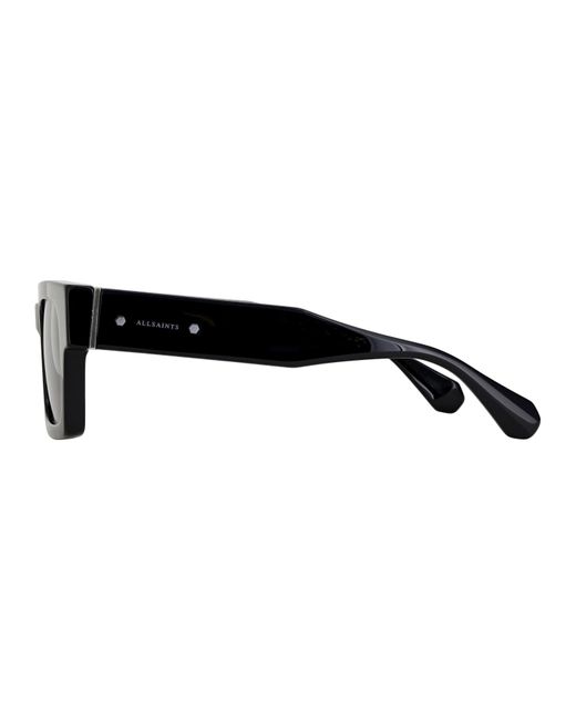 AllSaints Black Square Sunglasses for men