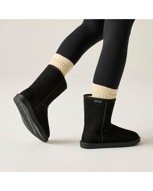 Regatta Black Risley Mid Waterproof Boots