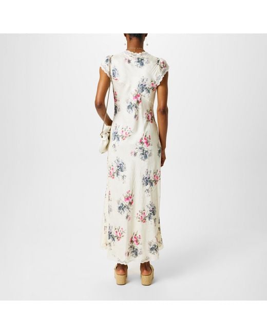 LoveShackFancy Metallic Theodore Maxi Skirt