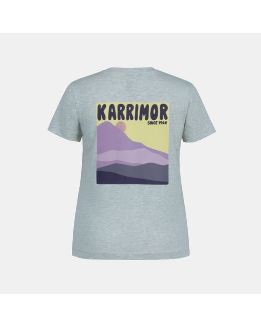Karrimor Blue Logo Cotton Short Sleeve Crew Neck T-Shirt