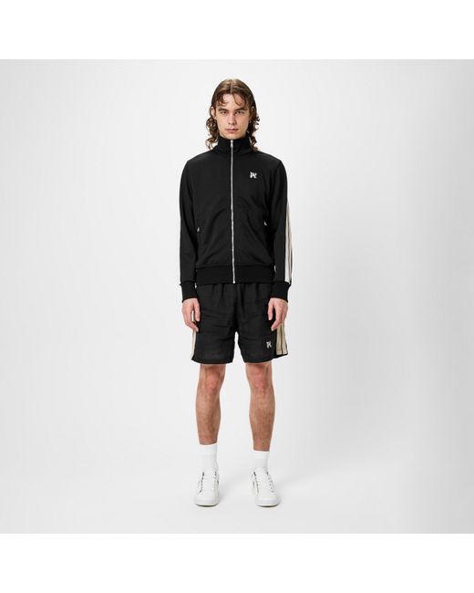 Palm Angels Black Monogram Track Jacket for men