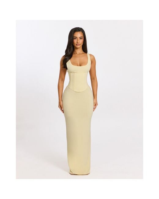 Mars the Label White Sandra Scoop Maxi Dress