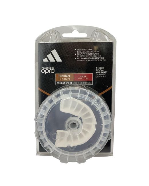 Adidas White Opro Bronze Mouthguard