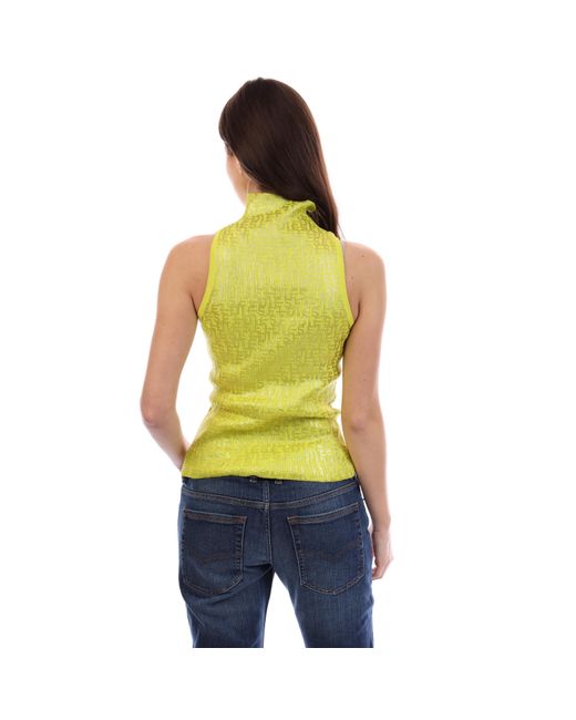 DIESEL Yellow Egeo Maglia Knitted Top
