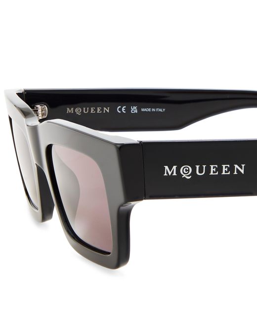 McQueen Gray Rectangle Sunglasses for men