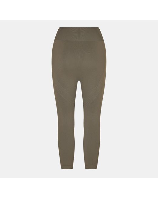 Usa Pro Green Seamless Capri Cropped Leggings