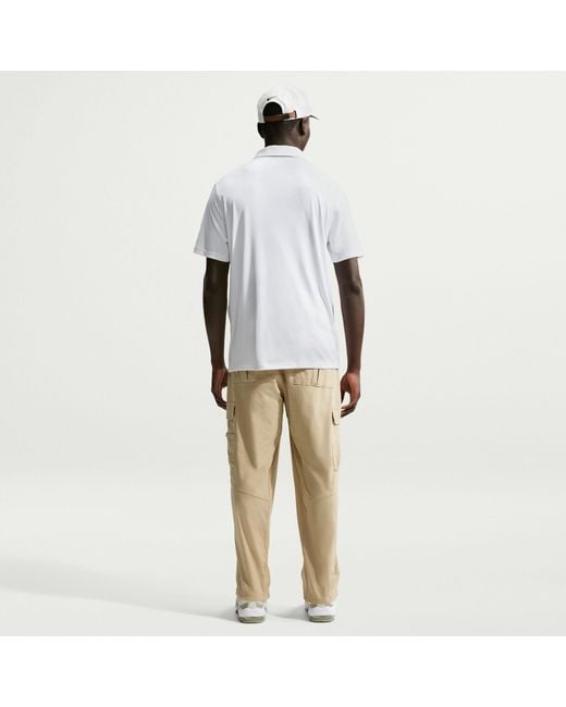 Nike White Short Sleeve Performance Polo Shirt for men