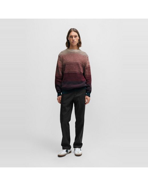 Boss Purple Kaller Knitted Top for men