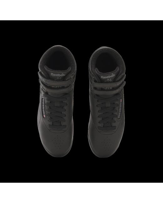 Reebok Black Freestyle Hi High-Top Trainers