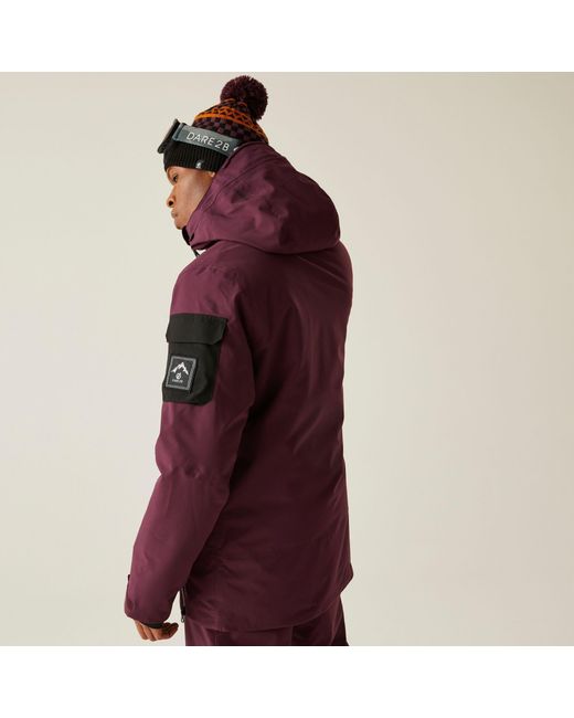 Dare 2b Red T-Bar Ii Ski Insulated Waterproof Jacket for men