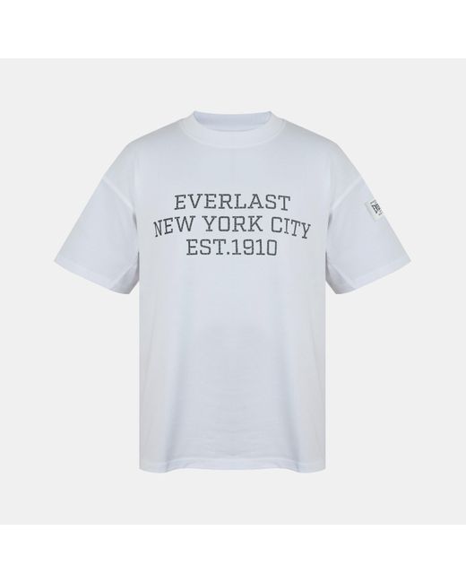 Everlast Blue Nyc Logo Oversized T-Shirt for men